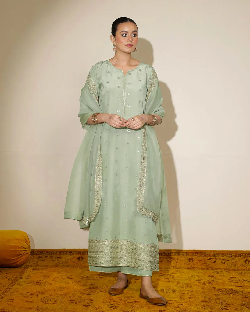 3-PC Stitched Embroidered outfit