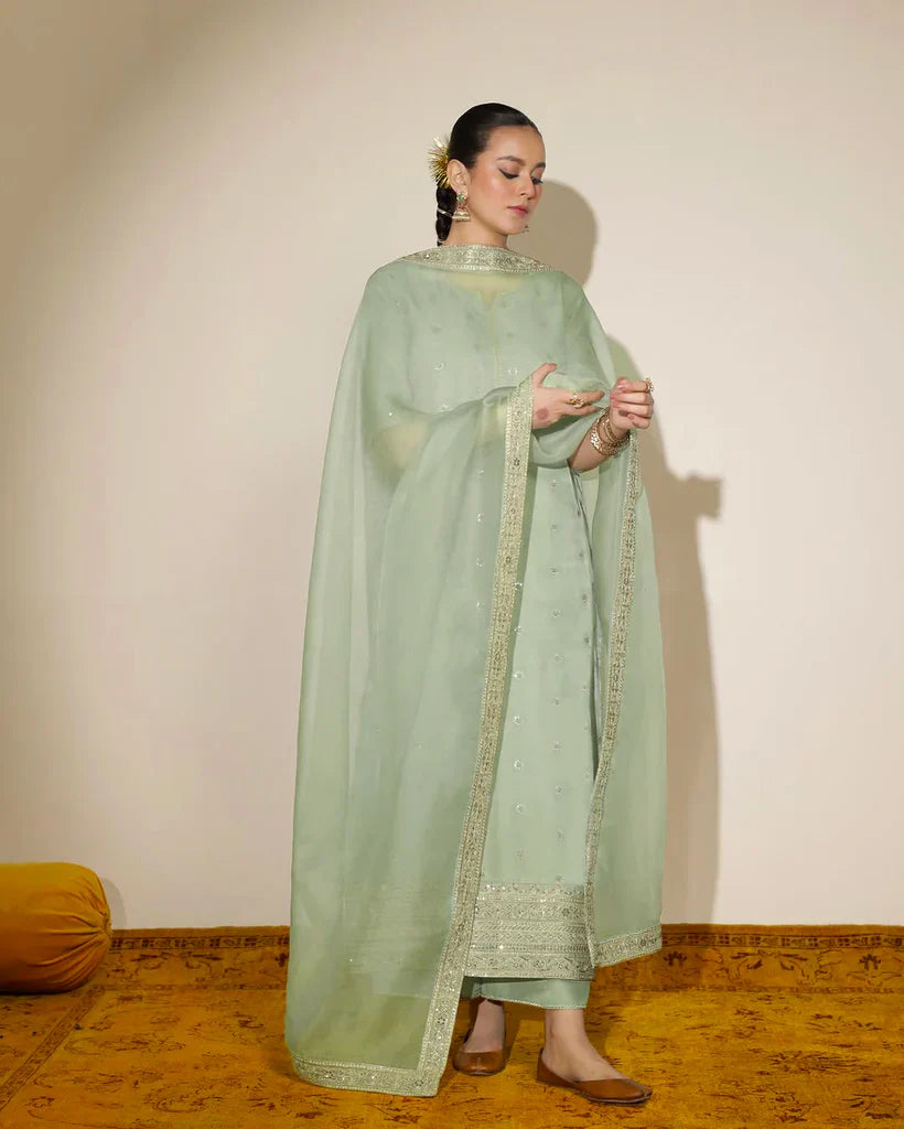 3-PC Stitched Embroidered outfit