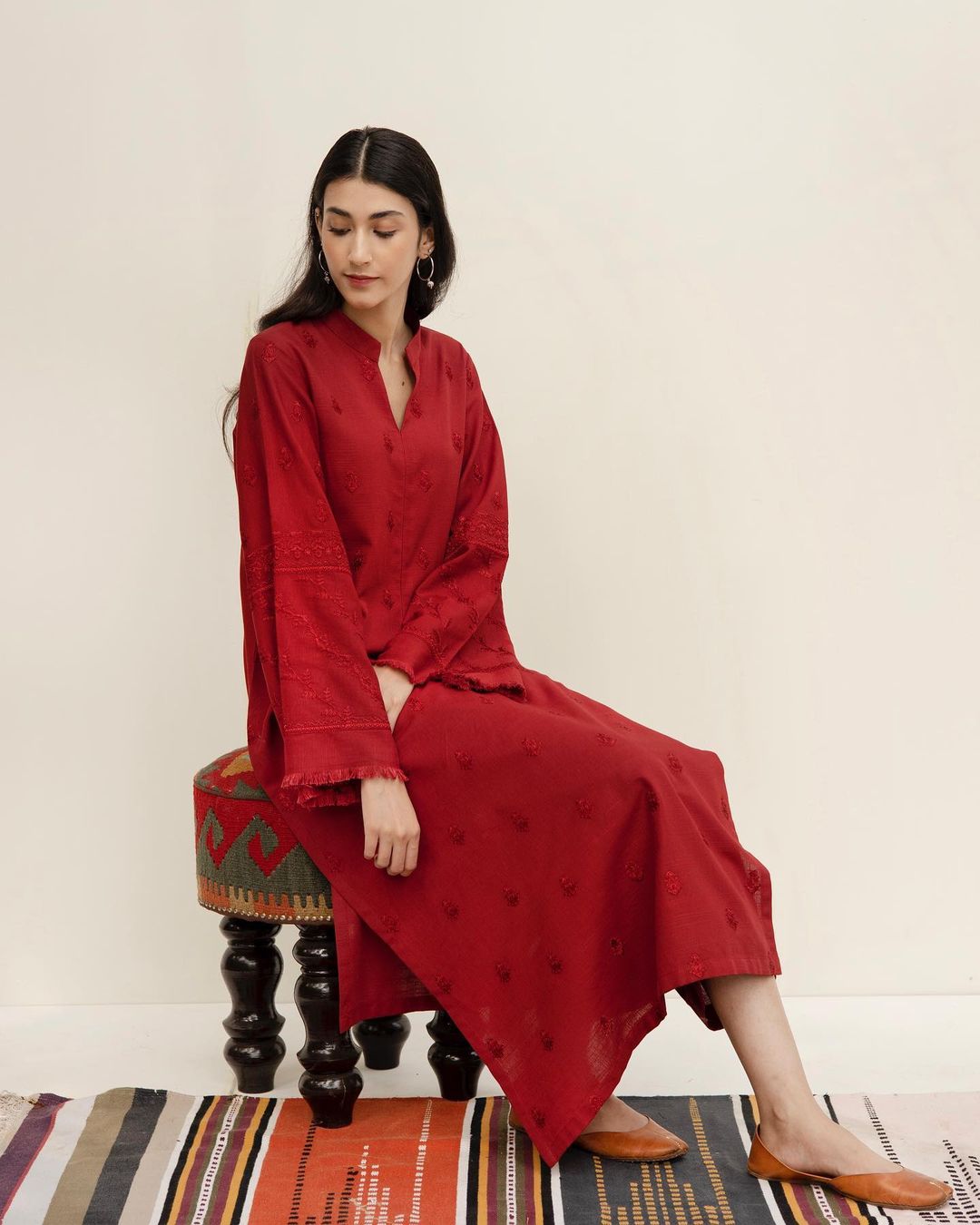 2-Piece Lawn Stitched Embroidered Outfit
