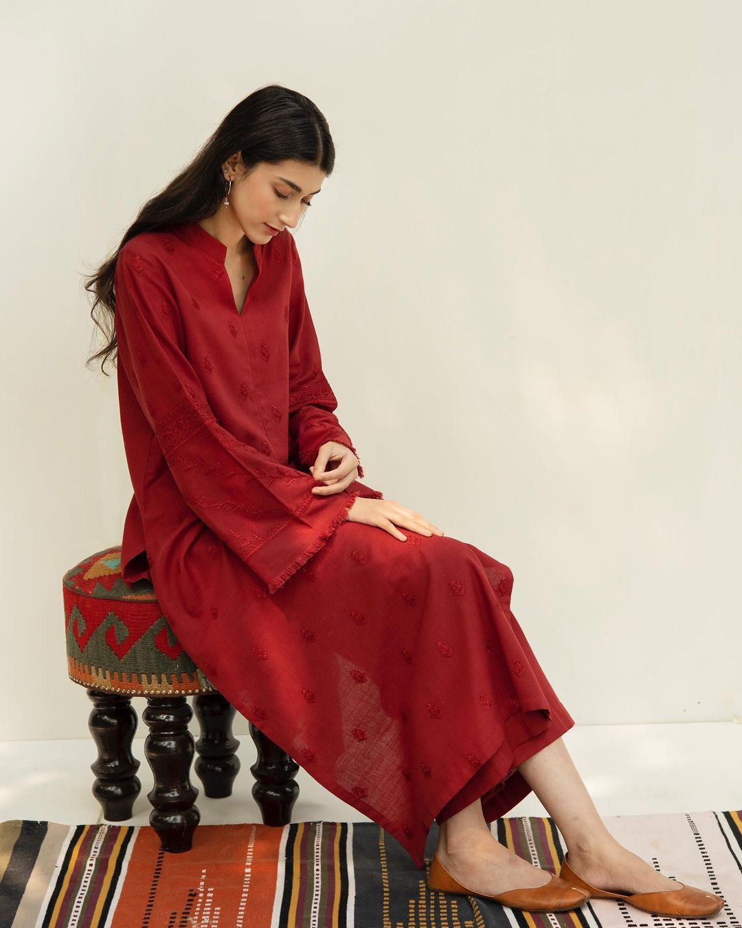 2-Piece Lawn Stitched Embroidered Outfit