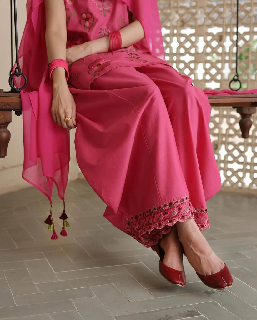 3Pc Stitched Embroidered Outfit
