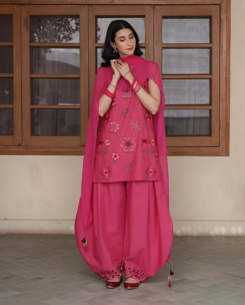 3Pc Stitched Embroidered Outfit