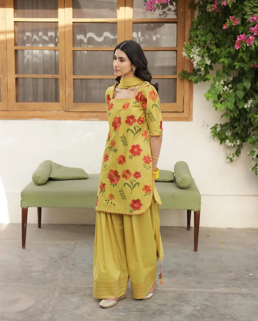 3PC Stitched Embroidered Outfit