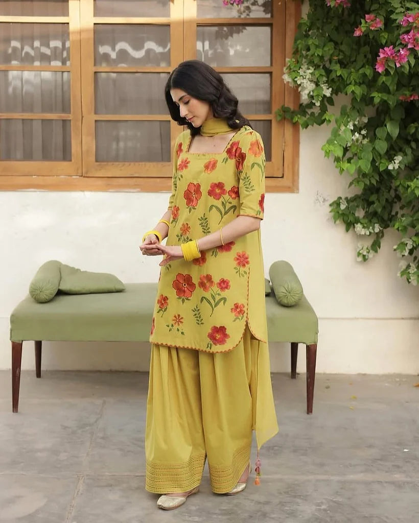 3PC Stitched Embroidered Outfit