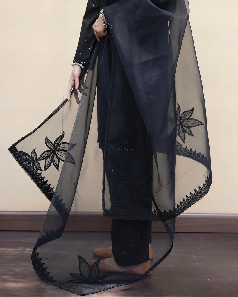 3-pc Stitched Embroidered Outfit
