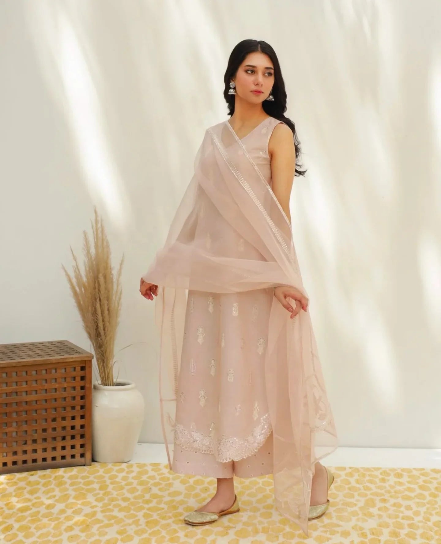 3-pc Stitched Embroidered Outfit